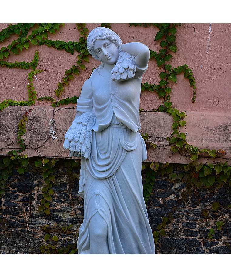 imagem do produto Escultura 4 Esta��es 160cm M�rmore Branco - EMP517