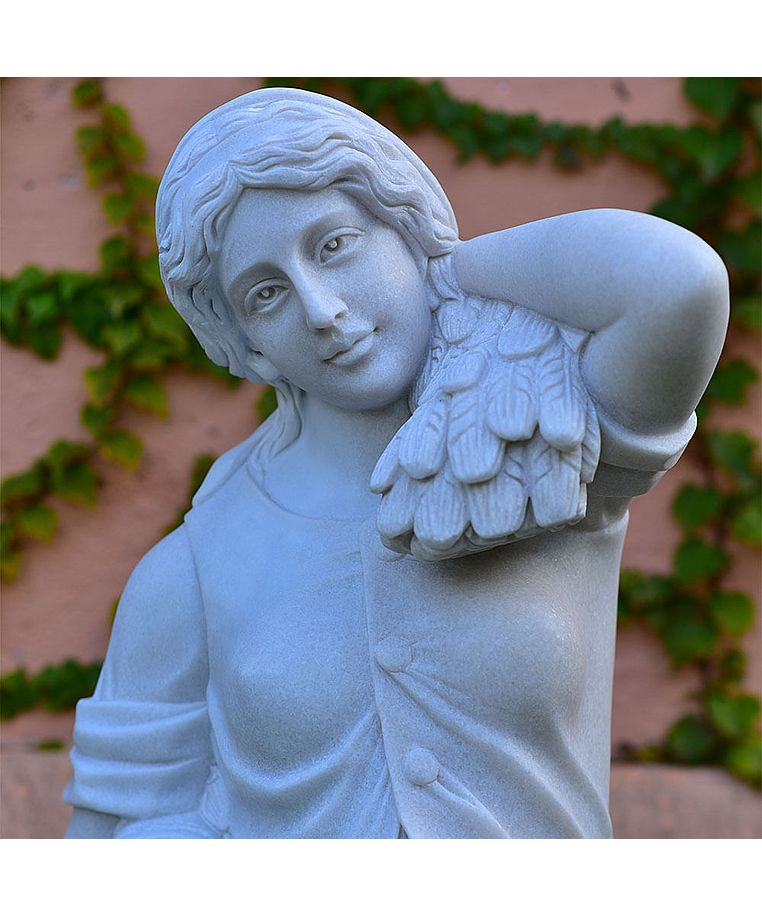 imagem do produto Escultura 4 Esta��es 160cm M�rmore Branco - EMP517