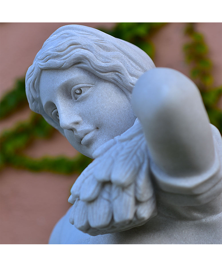 imagem do produto Escultura 4 Esta��es 160cm M�rmore Branco - EMP517