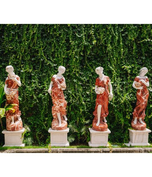 imagem de Escultura 4 Estações 160cm Mármore Color - EMP473