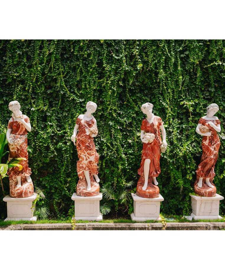 imagem do produto Escultura 4 Esta��es 160cm M�rmore Color - EMP473 Pe�a Decorativa Elegante