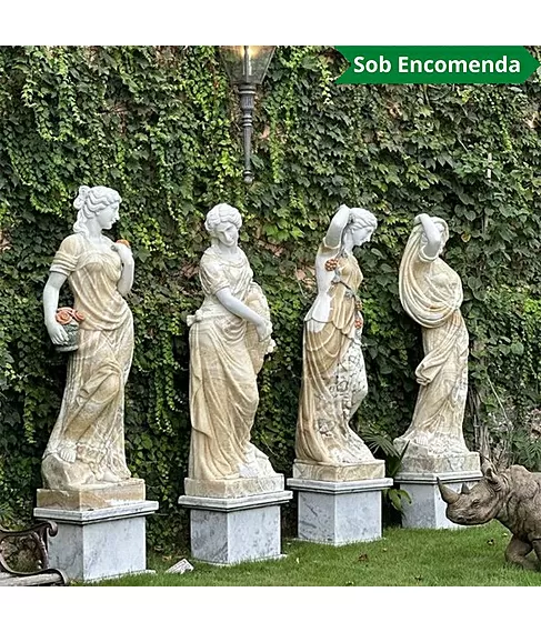 imagem de Escultura 4 Estações 160cm Onix - EMP518 Jardins de Luxo