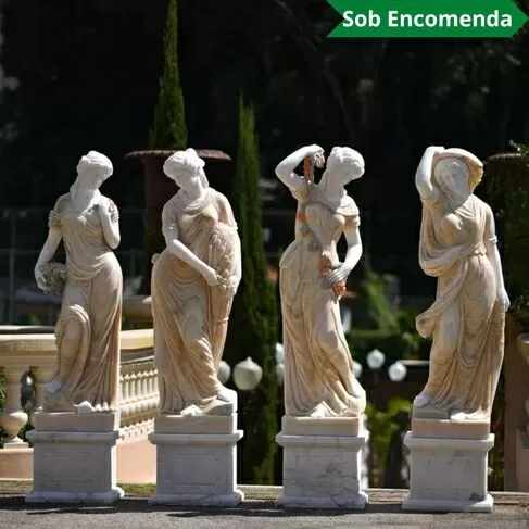 imagem de Escultura 4 Estações 160cm Onix - EMP518 Jardins de Luxo