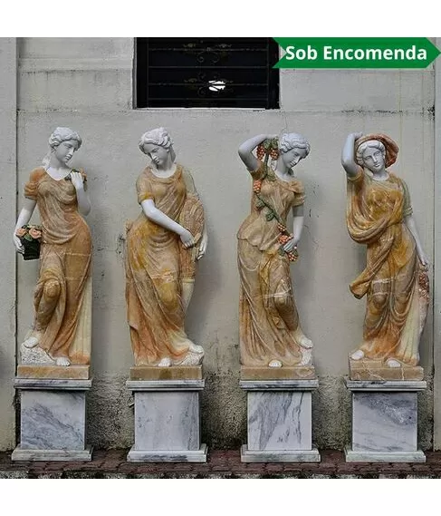 imagem de Escultura 4 Estações 160cm Onix - EMP521