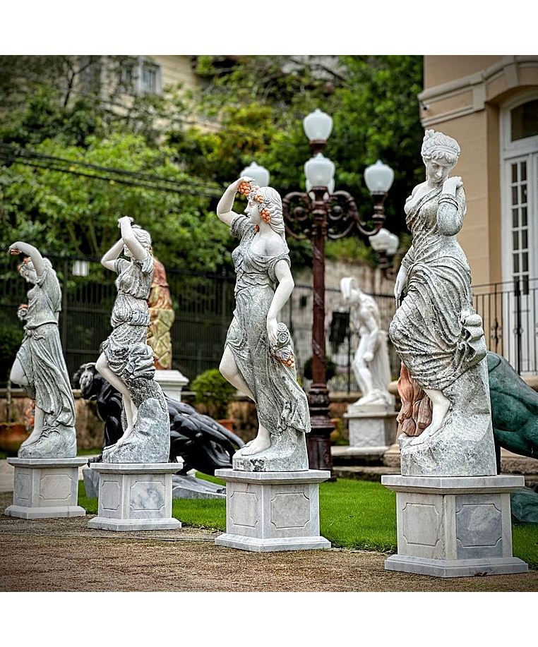 imagem do produto Escultura 4 Esta��es do Ano M�rmore Green 160cm - EMP492 Jardins de Luxo