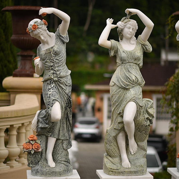 imagem do produto Escultura 4 Esta��es do Ano M�rmore Green 160cm - EMP492 Jardins de Luxo