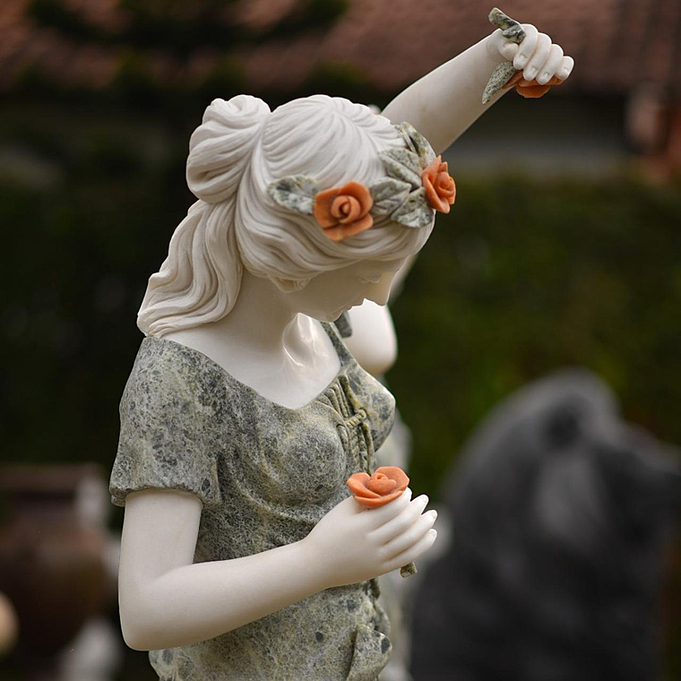 imagem do produto Escultura 4 Esta��es do Ano M�rmore Green 160cm - EMP492 Jardins de Luxo