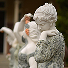 imagem do produto Escultura 4 Esta��es do Ano M�rmore Green 160cm - EMP492 Jardins de Luxo