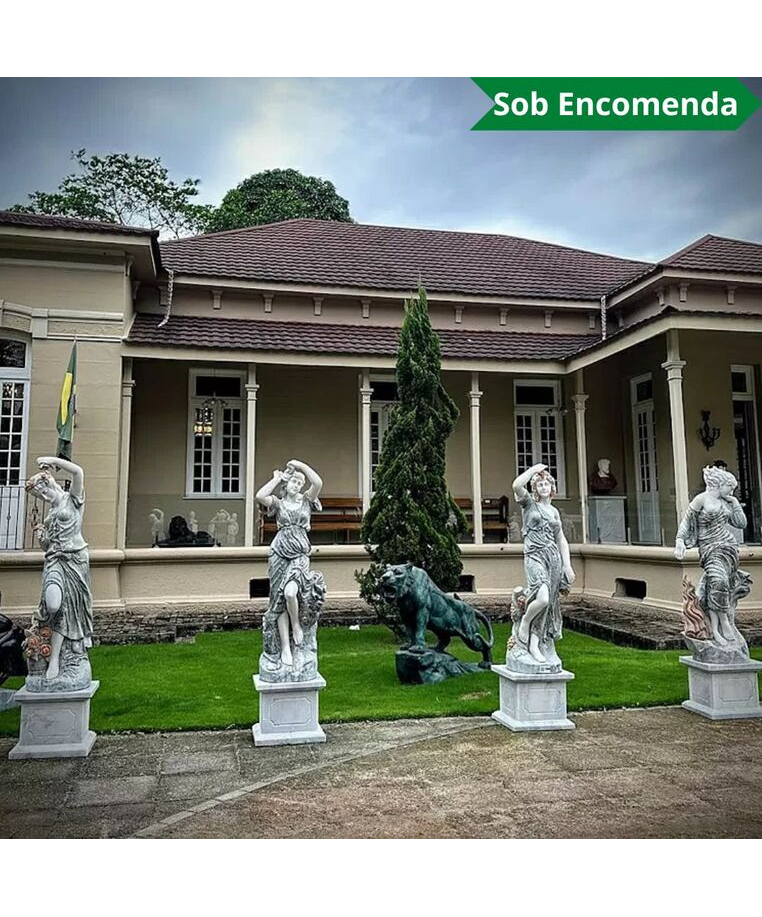 imagem do produto Escultura 4 Esta��es do Ano M�rmore Green 160cm - EMP492 Jardins de Luxo