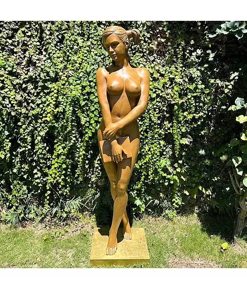 imagem de Escultura A Estudante em Bronze 169cm - EBZ627