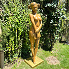 imagem do produto Escultura A Estudante em Bronze 169cm - EBZ627