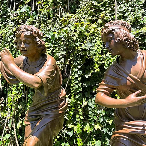 imagem de Escultura A Fusão em Bronze 125cm - EBZ618 Arte Escultural Imponente 