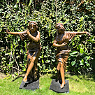 imagem do produto Escultura A Fus�o em Bronze 125cm - EBZ618 Arte Escultural Imponente 