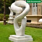 imagem do produto Escultura Abstrata em M�rmore 150cm EMP768 Design Contempor�neo para Projetos Sofisticado