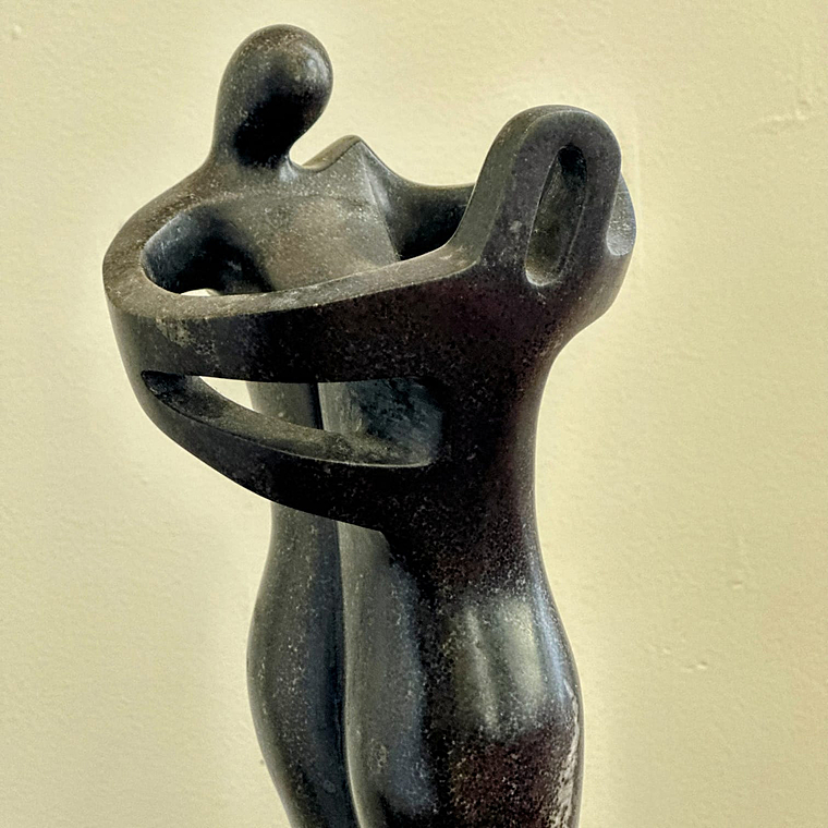 imagem do produto Escultura Abstrata em M�rmore Preto 30cm EMP250A Design Contempor�neo