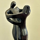 imagem do produto Escultura Abstrata em M�rmore Preto 30cm EMP250A Design Contempor�neo