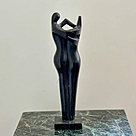 imagem do produto Escultura Abstrata em M�rmore Preto 30cm EMP250A Design Contempor�neo