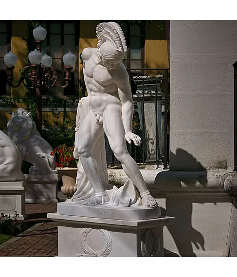 imagem de Escultura Achiles Ferido em Mármore 235cm - EMP550 Arte Clássica