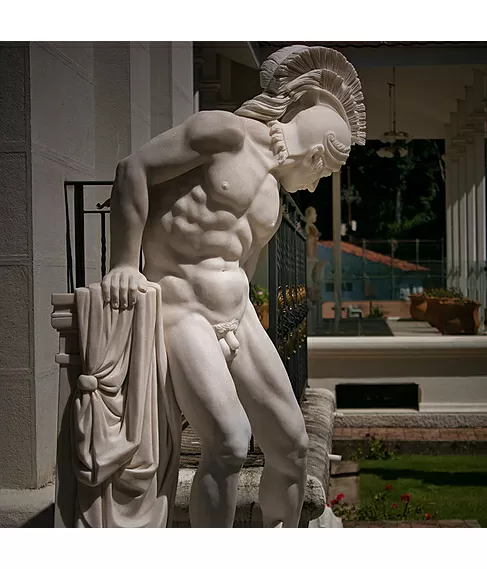 imagem de Escultura Achiles Ferido em Mármore 235cm - EMP550 Arte Clássica