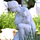 imagem do produto Escultura Afrodite Agachada 87cm - Emp447