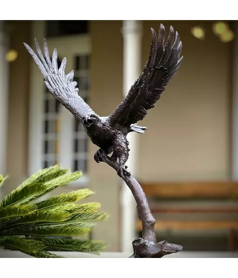 imagem de Escultura Águia de Bronze 120cm - EBZ397 Peça Imponente