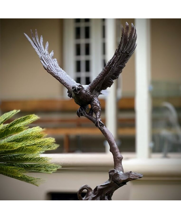 imagem do produto Escultura �guia de Bronze 120cm - EBZ397 Pe�a Imponente