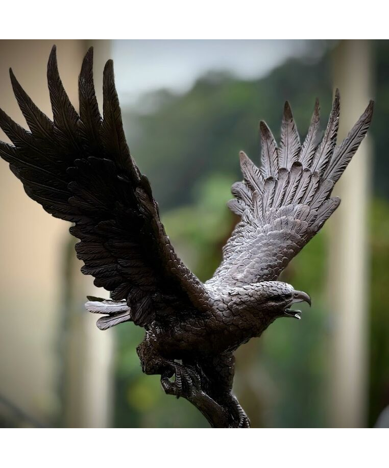 imagem do produto Escultura �guia de Bronze 120cm - EBZ397 Pe�a Imponente