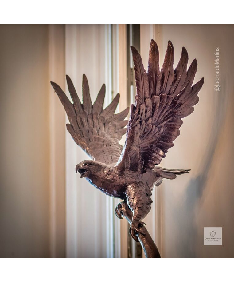 imagem do produto Escultura �guia de Bronze 120cm - EBZ397 Pe�a Imponente