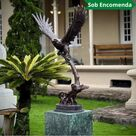 imagem do produto Escultura �guia de Bronze 120cm - EBZ397 Pe�a Imponente