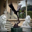 imagem do produto Escultura �guia de Bronze 120cm - EBZ397 Pe�a Imponente