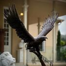 imagem do produto Escultura �guia de Bronze 120cm - EBZ397 Pe�a Imponente