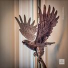 imagem do produto Escultura �guia de Bronze 120cm - EBZ397 Pe�a Imponente