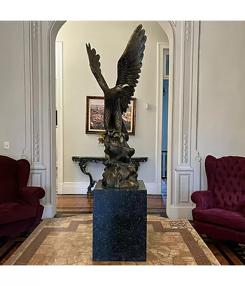 imagem de Escultura Águia de Bronze 123cm - VRBZ332