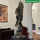imagem do produto Escultura �guia de Bronze 123cm VRBZ332 Impon�ncia e Liberdade