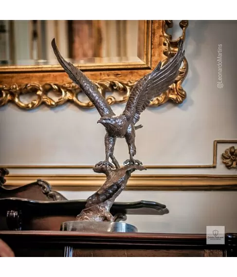 imagem de Escultura Águia em Bronze 70cm - EBZ756