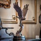 imagem do produto Escultura �guia em Bronze 70cm EBZ756 Movimento e Nobreza Esculpida