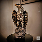 imagem do produto Escultura �guia Real em Bronze 60cm EBZ751 For�a e Eleg�ncia Natural