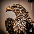 imagem do produto Escultura �guia Real em Bronze 60cm EBZ751 For�a e Eleg�ncia Natural