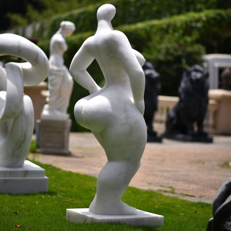 imagem do produto Escultura Alva M�rmore Branco 160CM - EMP771 Obra contempor�nea 