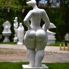 imagem do produto Escultura Alva M�rmore Branco 160CM - EMP771 Obra contempor�nea 
