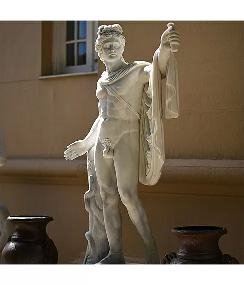 imagem de Escultura Apólo Belvedere em Mármore 180cm - EMP605 Obra Clássica
