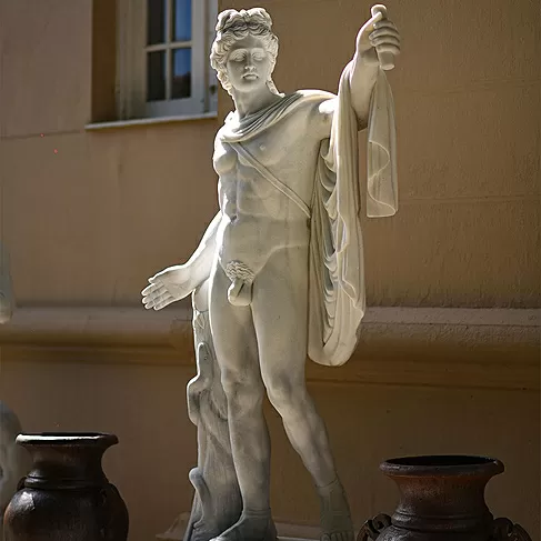 imagem de Escultura Apólo Belvedere em Mármore 180cm - EMP605 Obra Clássica