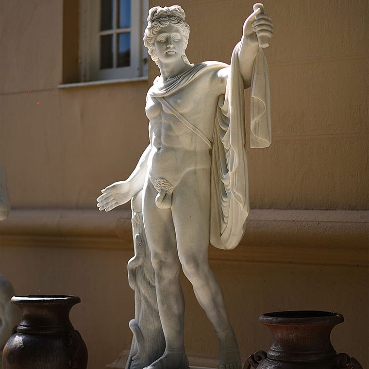 imagem do produto Escultura Ap�lo Belvedere em M�rmore 180cm - EMP605 Obra Cl�ssica