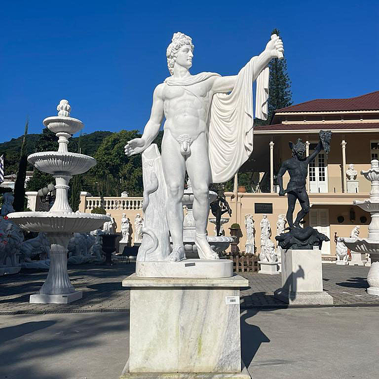 imagem do produto Escultura Ap�lo Belvedere em M�rmore 180cm - EMP605 Obra Cl�ssica