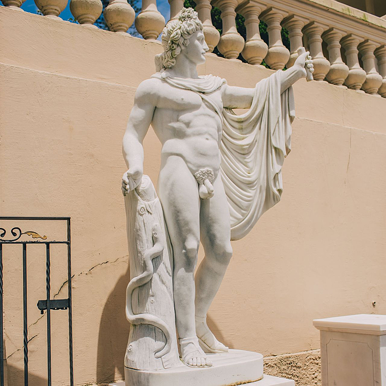 imagem do produto Escultura Ap�lo Belvedere em M�rmore 180cm - EMP605 Obra Cl�ssica