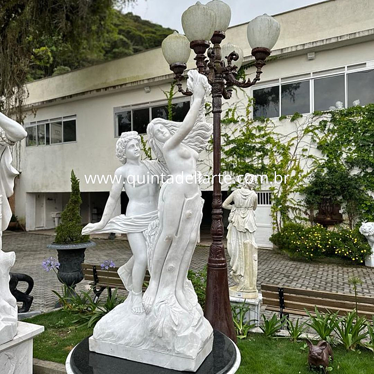 imagem do produto Escultura Apolo e Dafne em M�rmore 150cm - EMP554 Beleza e Mitologia Cl�ssica