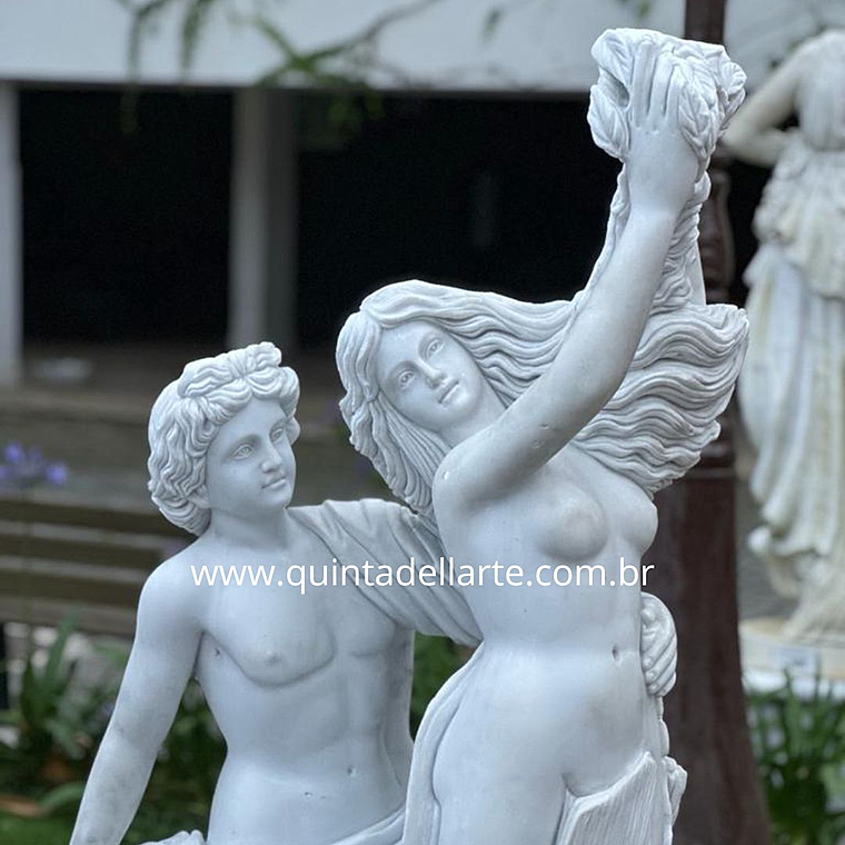 imagem do produto Escultura Apolo e Dafne em M�rmore 150cm - EMP554 Beleza e Mitologia Cl�ssica