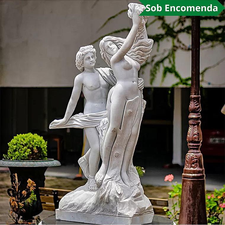 imagem do produto Escultura Apolo e Dafne em M�rmore 150cm - EMP554 Beleza e Mitologia Cl�ssica