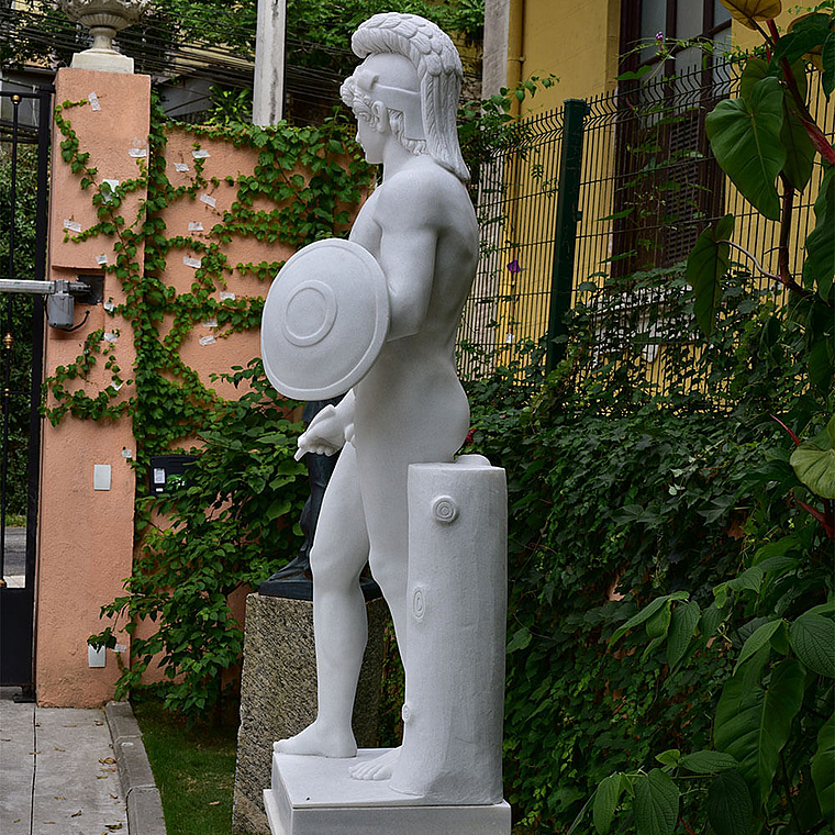 imagem do produto Escultura Ares Borghese com Escudo 223cm - EMP507 Impon�ncia Cl�ssica