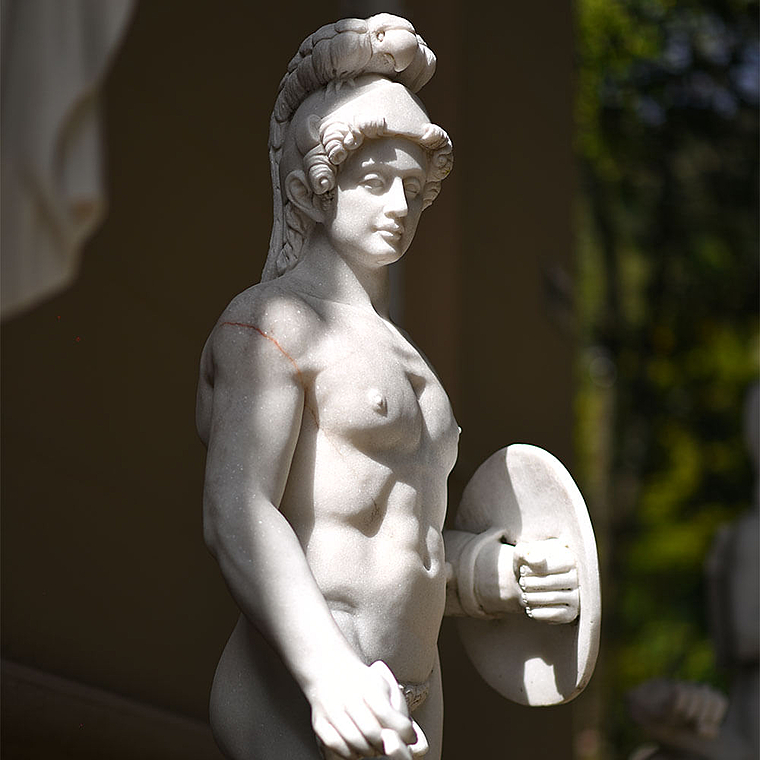 imagem do produto Escultura Ares Borghese com Escudo 223cm - EMP507 Impon�ncia Cl�ssica